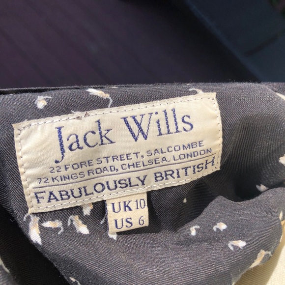 Jack Wills Silk Blend Floral Dress Sz 6 - Picture 3 of 3